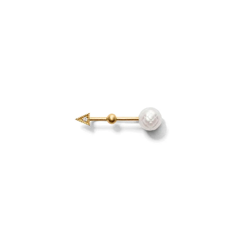 Massive Clearance Sale Round Cut Ring Miss East Gold Diamond White Facetted Pearl Earring Massive Clearance Sale Round Cut Ring Miss East Gold Diamond White Facetted Pearl Earring