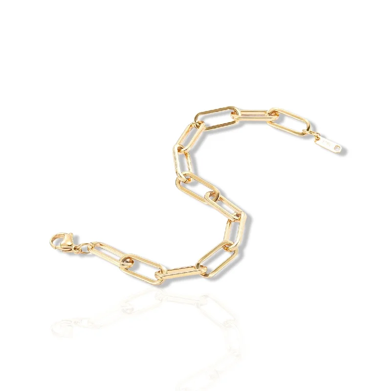 Season - End Clearance Ruby Necklace Link Chain Bracelet Large- Waterproof edition