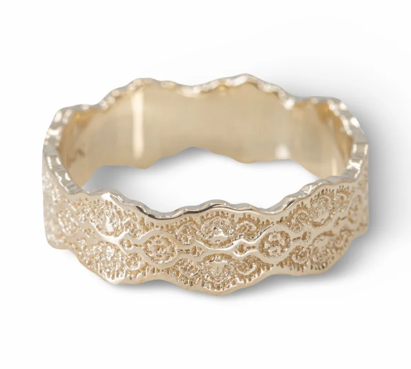 New Arrivals on Discount Gold Bangle Lorelei Lace Wedding Ring