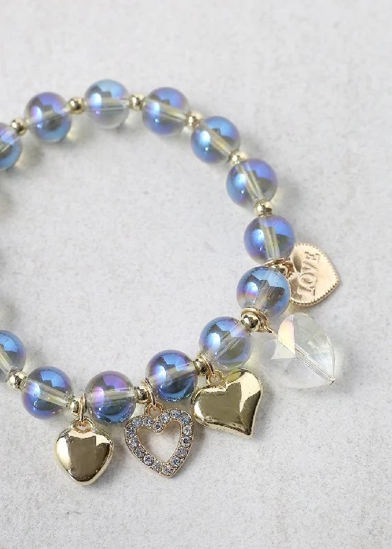 Don't Miss Your Chance Luxury Necklace "Love" Iridescent Bracelet