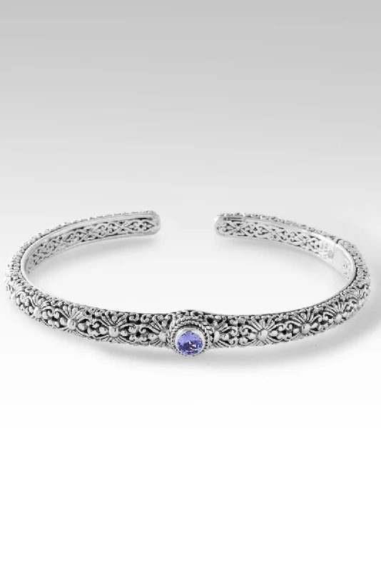 Season - End Clearance Sterling Bracelet Love One Another Cuff II™ in Tanzanite