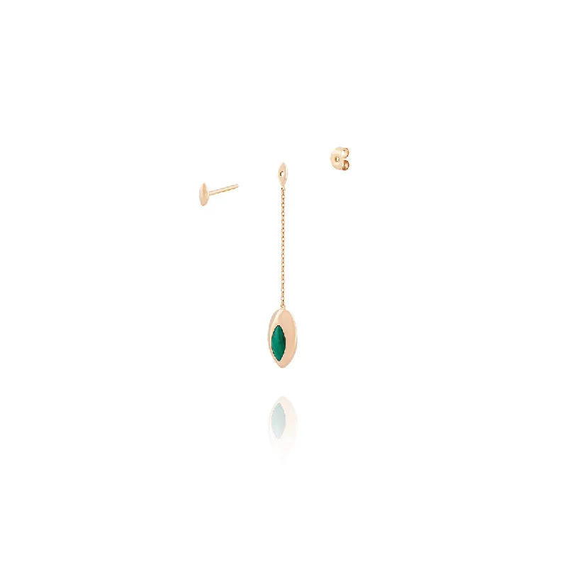 Shop Now, Save Big Bucks Tennis Necklace Short Swinging 18K Rosegold Earrings w. Malachite & Pearl Shop Now, Save Big Bucks Tennis Necklace Short Swinging 18K Rosegold Earrings w. Malachite & Pearl