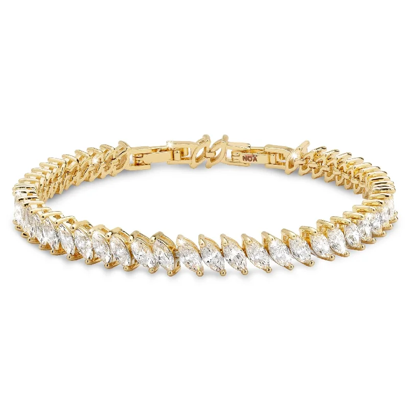 Unbeatable Savings Await Emerald Cut Ring Marquis Tennis Bracelet