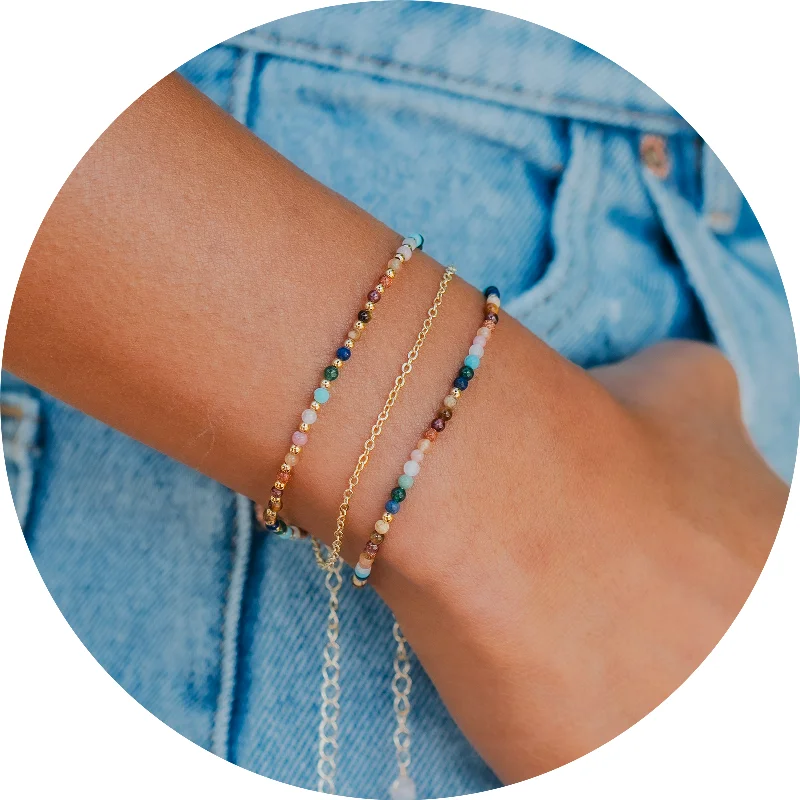 Clearance Sale Huggie Earrings Master Healer 2mm Layered Bracelet Stack