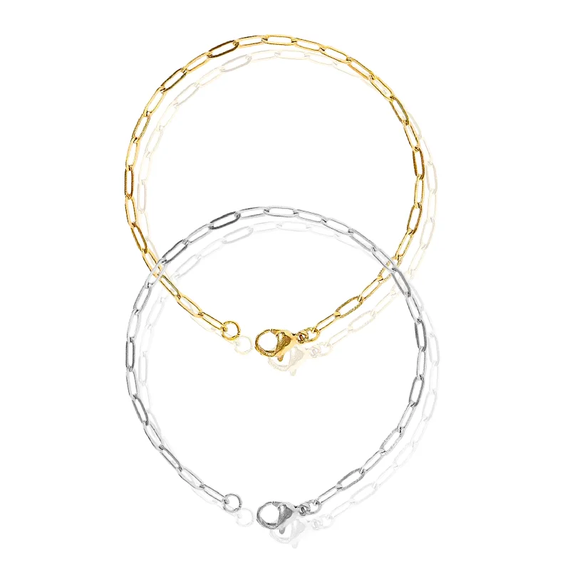 Flash Sale, Grab the Deals Fast Ruby Necklace Mini Paperclip Bracelet in Gold and Silver Flash Sale, Grab the Deals Fast Ruby Necklace Mini Paperclip Bracelet in Gold and Silver