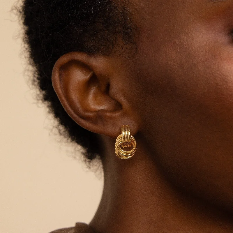 Limited - Edition Collections Now on Sale Handmade Bracelet Mini Triple Knot Earrings