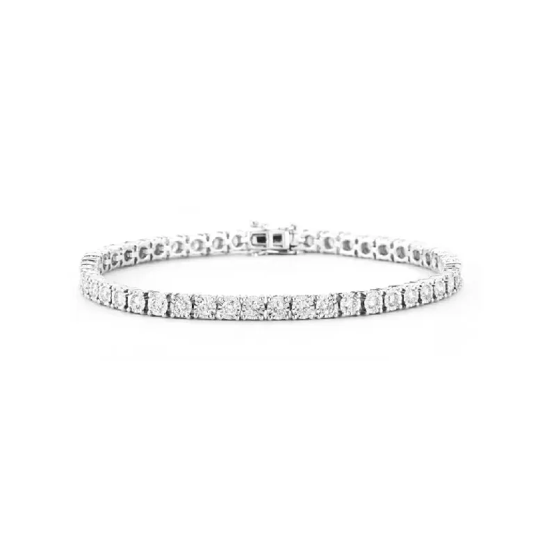 Unbeatable Savings Await Pearl Necklace Miracle Diamond Tennis Bracelet