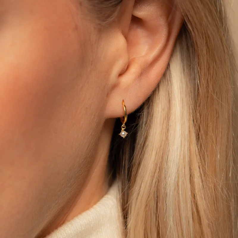 Huge Discounts, Unbeatable Offers Luxury Earrings Molly Pearl Huggies