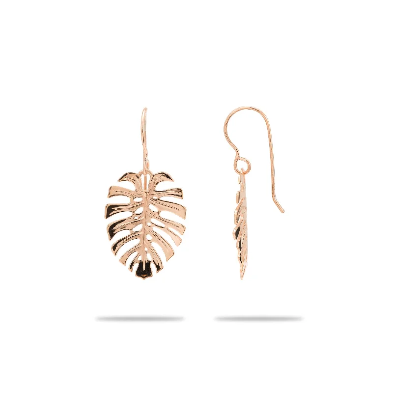 Exclusive Offers for Our Valued Customers Halo Ring Monstera Earrings in Rose Gold - 23mm Exclusive Offers for Our Valued Customers Halo Ring Monstera Earrings in Rose Gold - 23mm