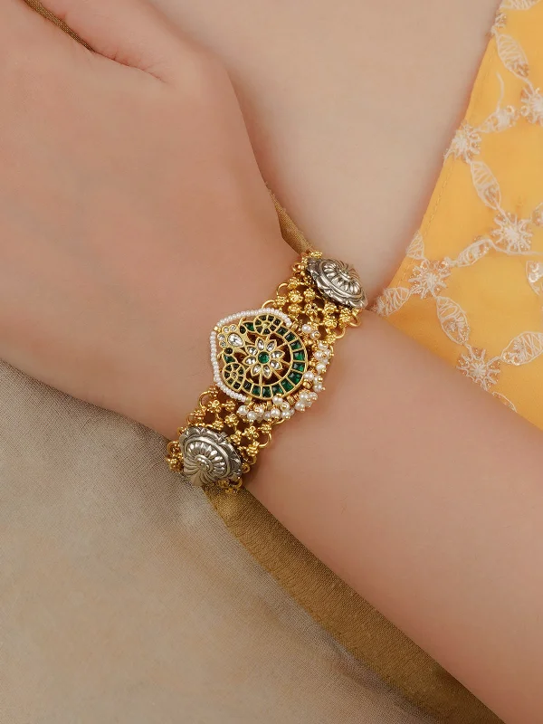 Buy More, Save More Gemstone Bracelet Green Color Mishr Bracelet - MR-BRAC81WGR