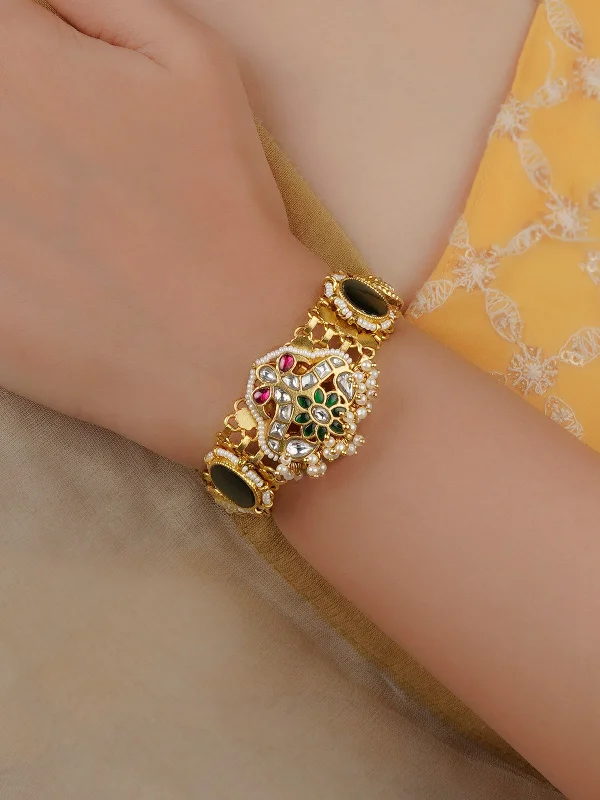 Clearance Sale, Steal Great Bargains Crystal Pendant Multicolor Gold Plated Mishr Bracelet - MR-BRAC85M Clearance Sale, Steal Great Bargains Crystal Pendant Multicolor Gold Plated Mishr Bracelet - MR-BRAC85M