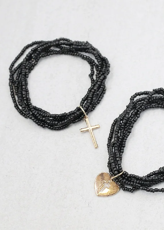 Don't Miss Your Chance Custom Jewelry Layered Cross Bracelet