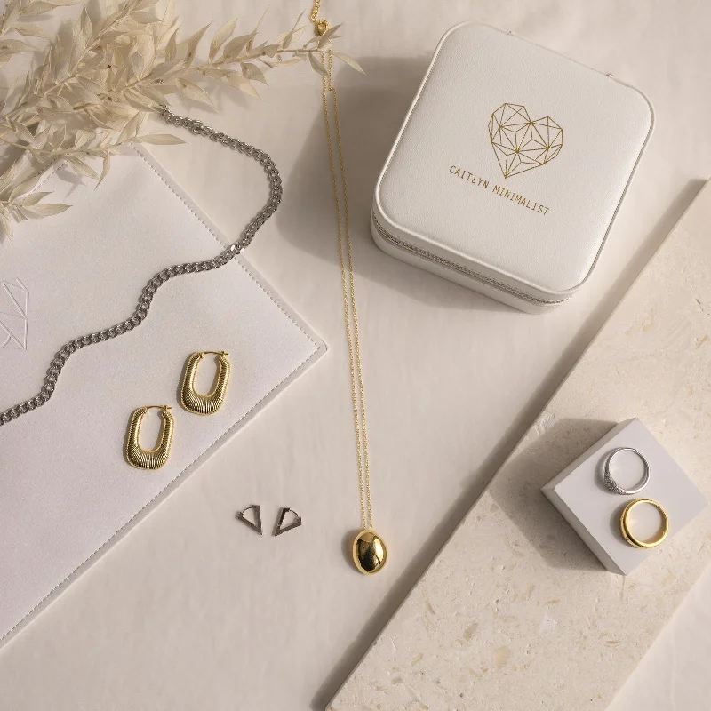 Season - End Clearance Platinum Necklace Mystery Jewelry Box