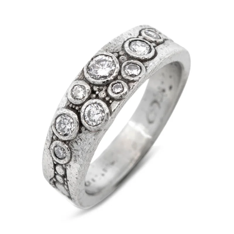 Limited - Time Offer Infinity Ring Narrow Diamond River Pebbles Ring in 14k white gold Limited - Time Offer Infinity Ring Narrow Diamond River Pebbles Ring in 14k white gold