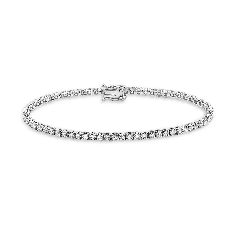 Shop Now, Save Big Bucks Elegant Ring Diamond Tennis Bracelet (4.50 ct.) 2.7 mm 4-Prongs Setting in 14K Gold Shop Now, Save Big Bucks Elegant Ring Diamond Tennis Bracelet (4.50 ct.) 2.7 mm 4-Prongs Setting in 14K Gold