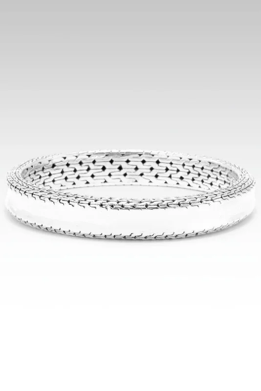 Massive Clearance Sale Vintage Locket Fearless Love Bangle™ in Chainlink