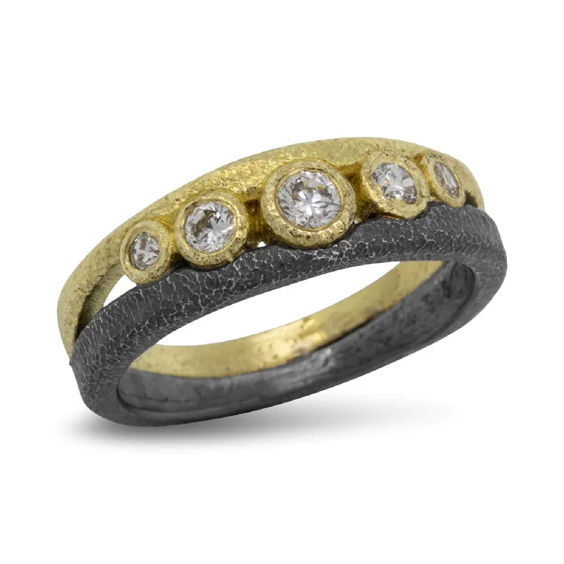 Don't Miss Your Chance Unique Earrings Nesting Waves Diamond Ring