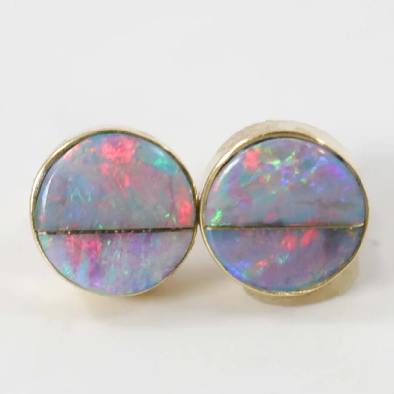 New Arrivals Bridal Earrings Opal and Gold Earrings