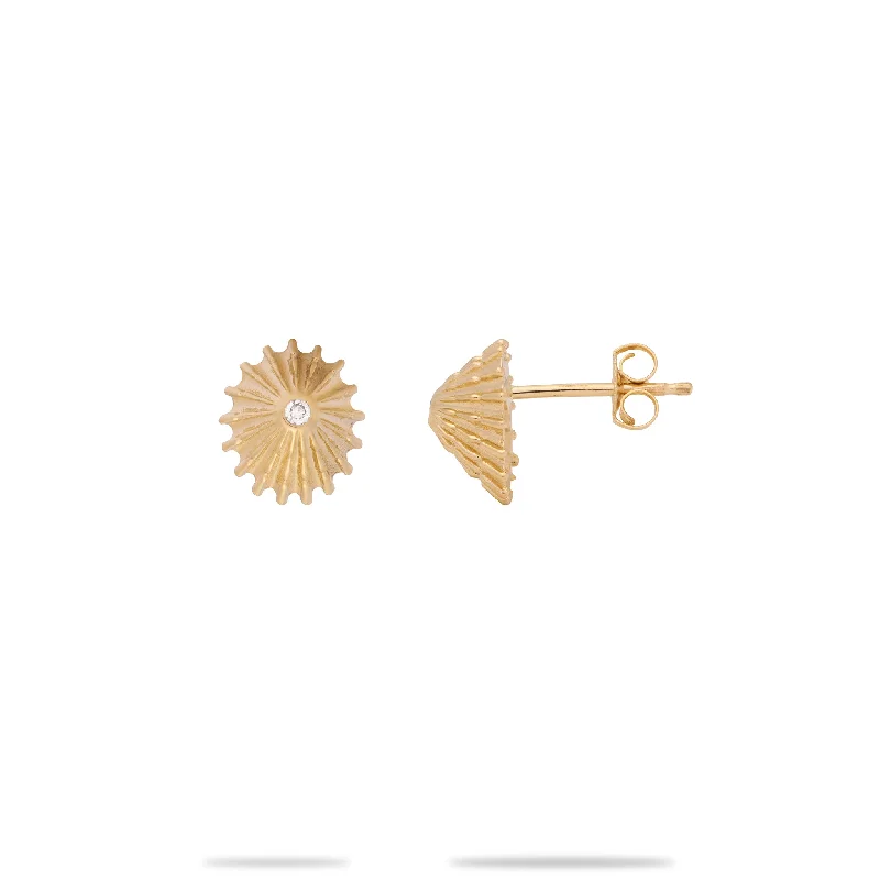 Black Friday - Style Deals All Week Long Dangle Earrings ʻOpihi Earrings in Gold with Diamonds - 10mm Black Friday - Style Deals All Week Long Dangle Earrings ʻOpihi Earrings in Gold with Diamonds - 10mm