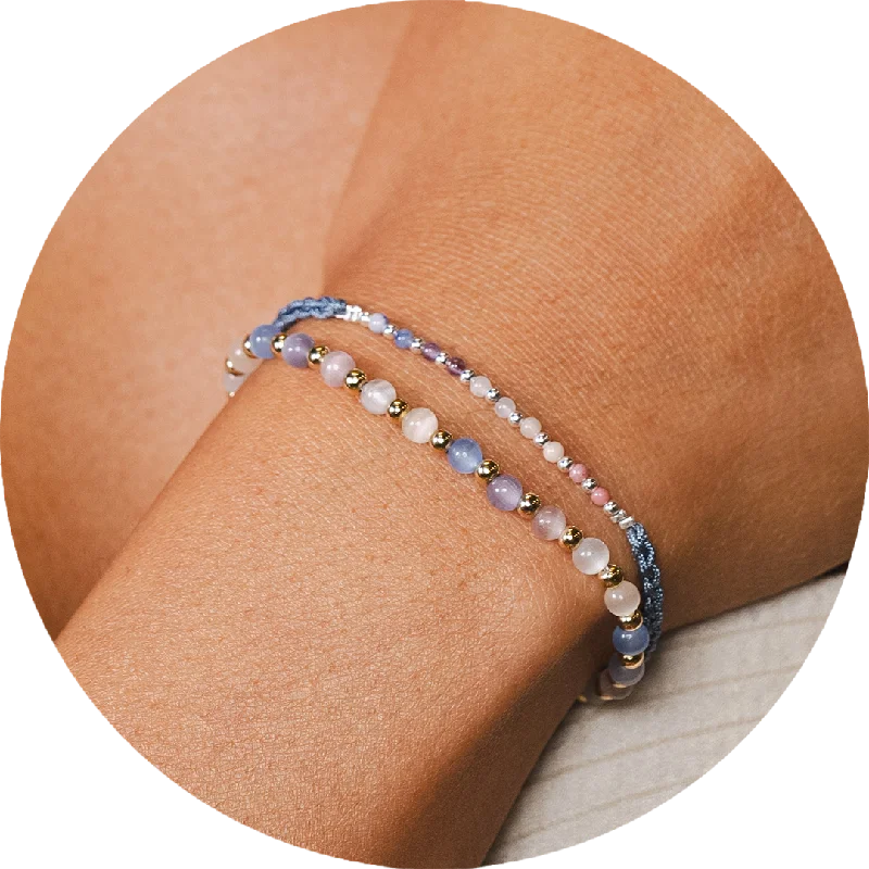 Unbeatable Savings Await Tennis Necklace Optimism 4mm + Namaste Bracelet Stack