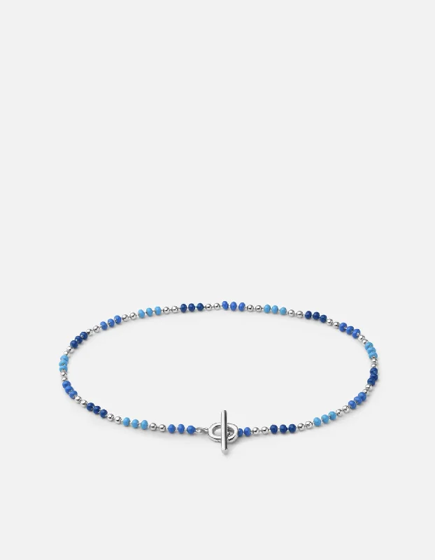 Unbeatable Savings Await Moonstone Necklace Orb 1.5mm Chain Bracelet, Sterling Silver/Blue Unbeatable Savings Await Moonstone Necklace Orb 1.5mm Chain Bracelet, Sterling Silver/Blue