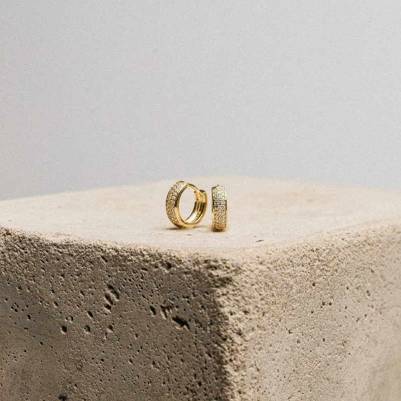 Flash Sale, Grab the Deals Fast Gold Bangle Pave Diamond Huggies
