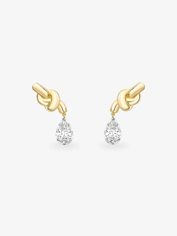 Exclusive Members - Only Sale Luxury Necklace Diamond Hitch Knot Earrings