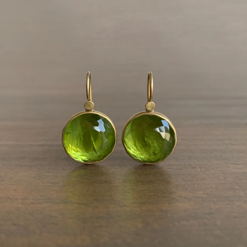 Buy More, Save More Classic Pendant Peridot Dot Drop Earrings