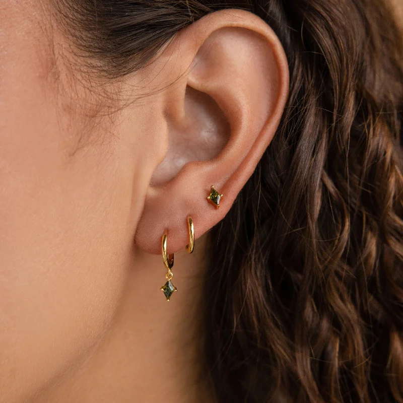 Season - End Clearance Sapphire Ring Peridot Earrings Set