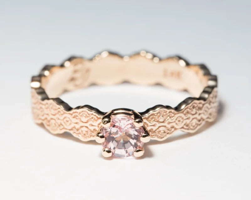 Flash Sale, Grab the Deals Fast Sterling Bracelet 14K Rose Gold Lace Engagement Ring with a Pink Morganite - Size 5.5 Flash Sale, Grab the Deals Fast Sterling Bracelet 14K Rose Gold Lace Engagement Ring with a Pink Morganite - Size 5.5