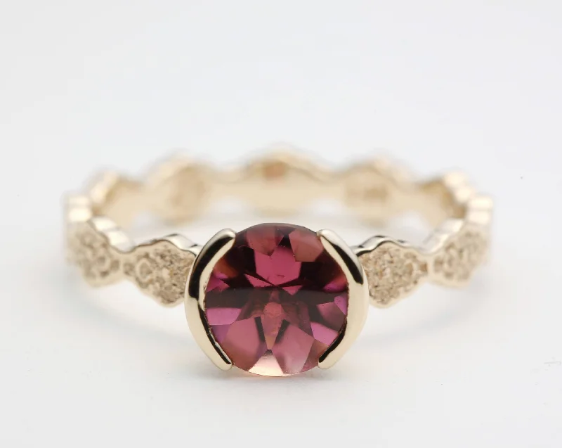 Be the First to Rock the Latest Trends Cluster Earrings 1.25 ct Pink Tourmaline Engagement Ring - Size 7 Be the First to Rock the Latest Trends Cluster Earrings 1.25 ct Pink Tourmaline Engagement Ring - Size 7