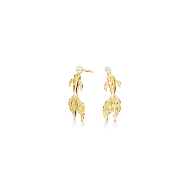 Limited Time, Unlimited Deals Zirconia Ring Solid Koi Gold Plated Earrings w. Pearl Limited Time, Unlimited Deals Zirconia Ring Solid Koi Gold Plated Earrings w. Pearl