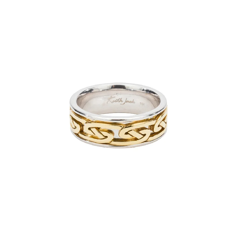 Flash Sale, Grab the Deals Fast Gemstone Earrings 10k White and Yellow Gold Celtic Knot 'Laro' Wedding Ring Flash Sale, Grab the Deals Fast Gemstone Earrings 10k White and Yellow Gold Celtic Knot 'Laro' Wedding Ring