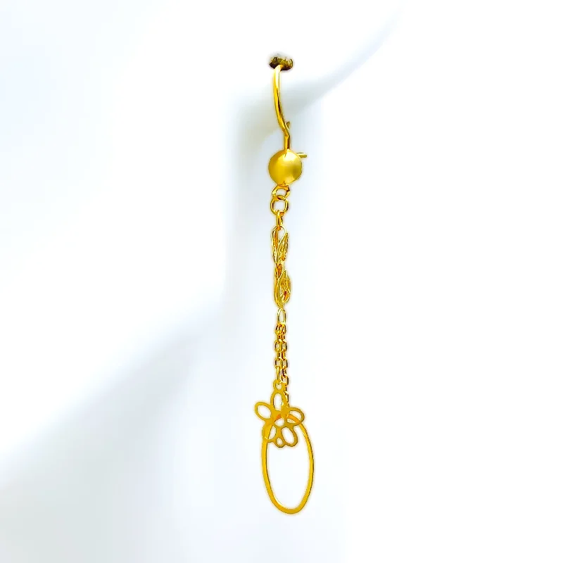 Massive Clearance Sale Layered Necklace Radiant Graceful 21k Gold Hanging Earrings