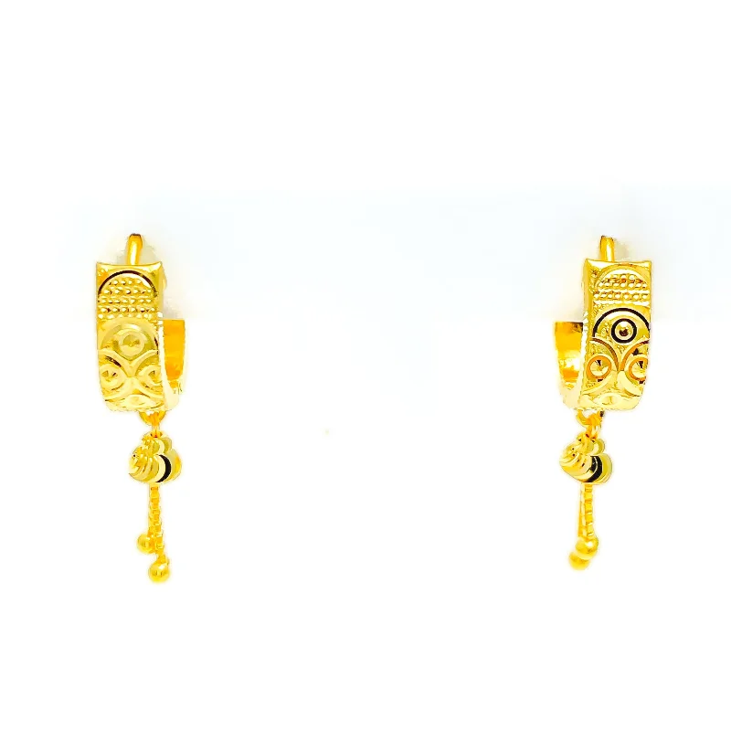 Don't Miss Your Chance Wedding Jewelry Radiant Reflective 22k Gold U-Bali Earrings Don't Miss Your Chance Wedding Jewelry Radiant Reflective 22k Gold U-Bali Earrings