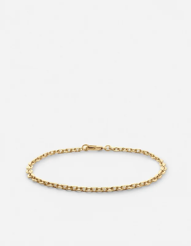 Season - End Clearance Elegant Ring Rio Chain Bracelet, Gold Vermeil
