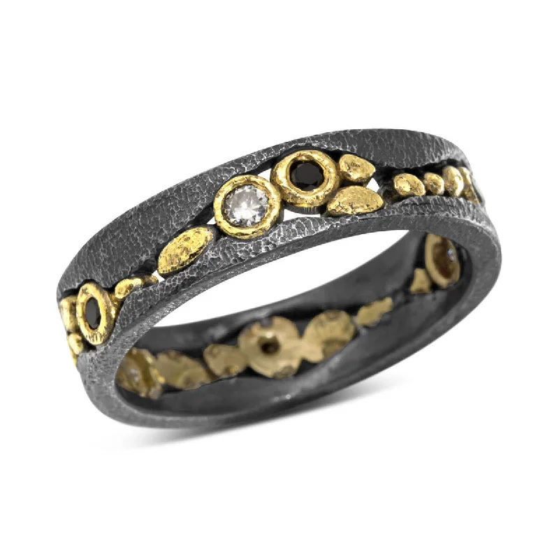 Clearance Sale Marquise Ring Custom River Pebbles Diamond Band