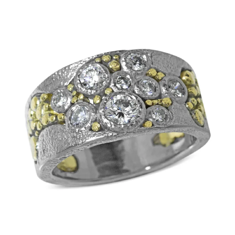 Clearance Sale, Steal Great Bargains Stackable Jewelry River Pebbles Diamond Ring