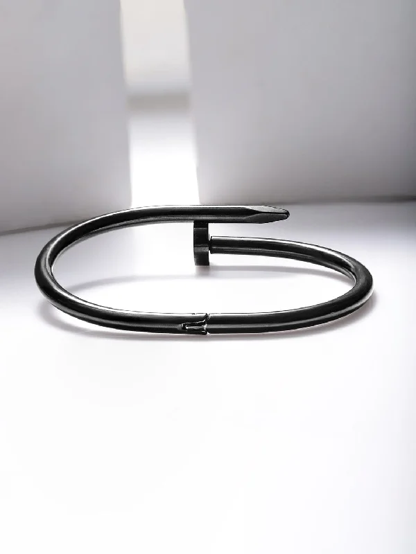 Shop Now, Save Big Bucks Simple Earrings Rubans Voguish Men Black Toned Kada Bracelet Shop Now, Save Big Bucks Simple Earrings Rubans Voguish Men Black Toned Kada Bracelet