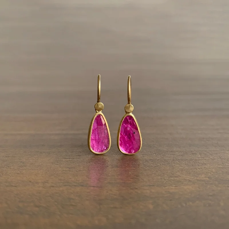 Season - End Clearance Stylish Bracelet Ruby Droplet Earrings