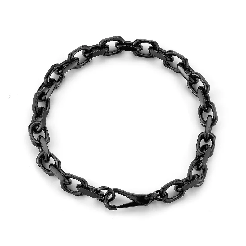 Clearance Sale Emerald Ring SAXON STERLING SILVER, BLACK RUTHENIUM CABLE CHAIN LINK BRACELET WITH SPRING CLASP Clearance Sale Emerald Ring SAXON STERLING SILVER, BLACK RUTHENIUM CABLE CHAIN LINK BRACELET WITH SPRING CLASP