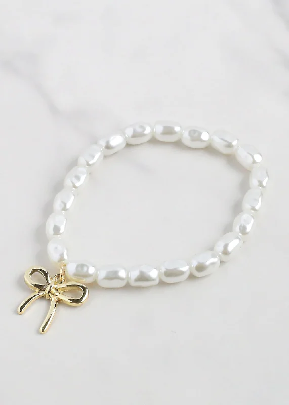 Limited - Edition Collections Now on Sale Personalized Locket Seed Pearl with Bow Bracelet Limited - Edition Collections Now on Sale Personalized Locket Seed Pearl with Bow Bracelet
