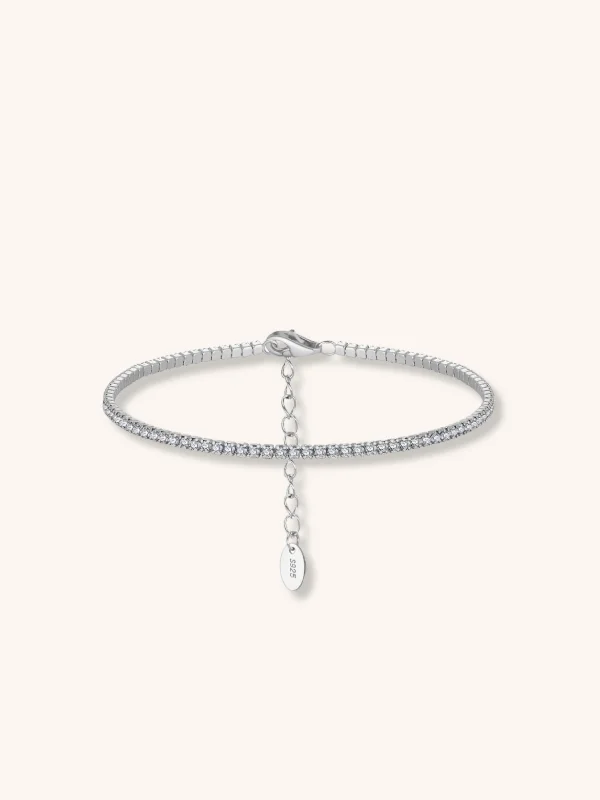 New Arrivals on Discount Delicate Necklace SERENA Full Tennis Sterling Silver Bracelet New Arrivals on Discount Delicate Necklace SERENA Full Tennis Sterling Silver Bracelet