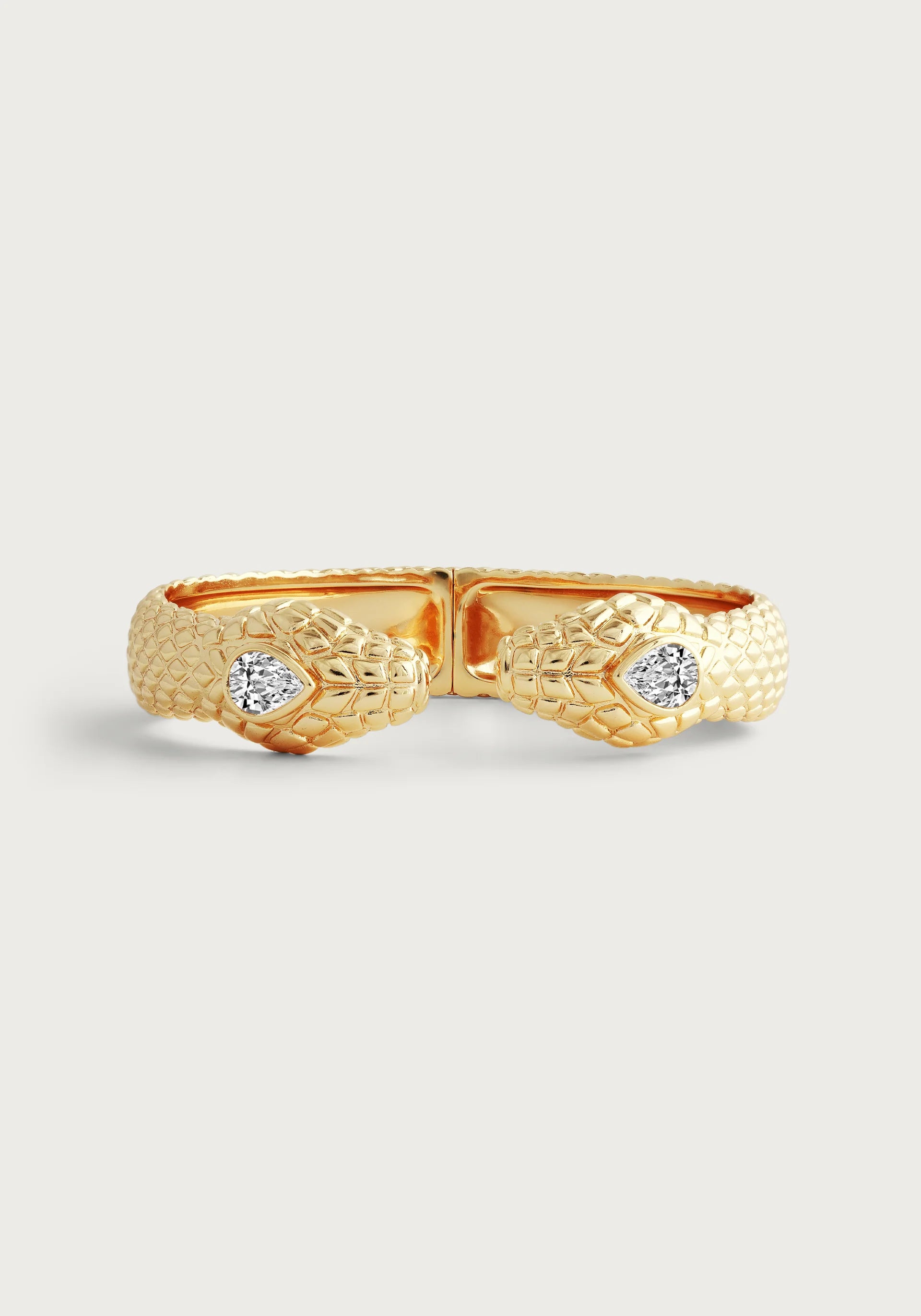 Massive Clearance Sale Eternity Ring Serpent Double Head Hinged Bracelet