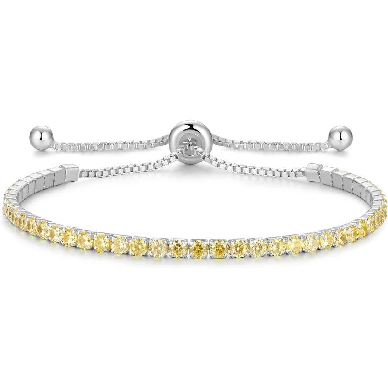 Clearance Sale Diamond Ring Signature Adjustable Bolo Bracelet in Citrine Crystalline Clearance Sale Diamond Ring Signature Adjustable Bolo Bracelet in Citrine Crystalline