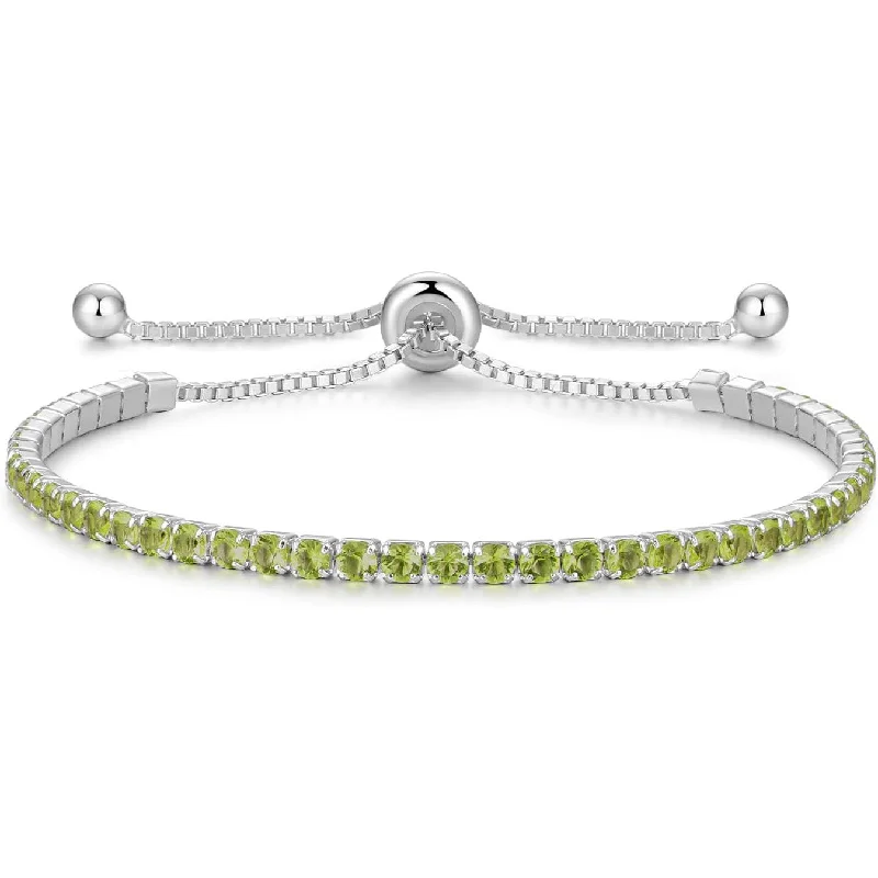 Shop Comfortably at Home Art Deco Necklace Signature Adjustable Bolo Bracelet in Peridot Shop Comfortably at Home Art Deco Necklace Signature Adjustable Bolo Bracelet in Peridot