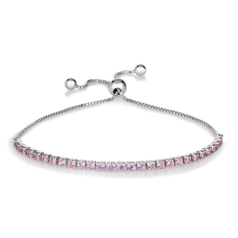 Be the First to Rock the Latest Trends Stylish Earrings Signature Adjustable Bolo Bracelet in Pink Tourmaline Be the First to Rock the Latest Trends Stylish Earrings Signature Adjustable Bolo Bracelet in Pink Tourmaline
