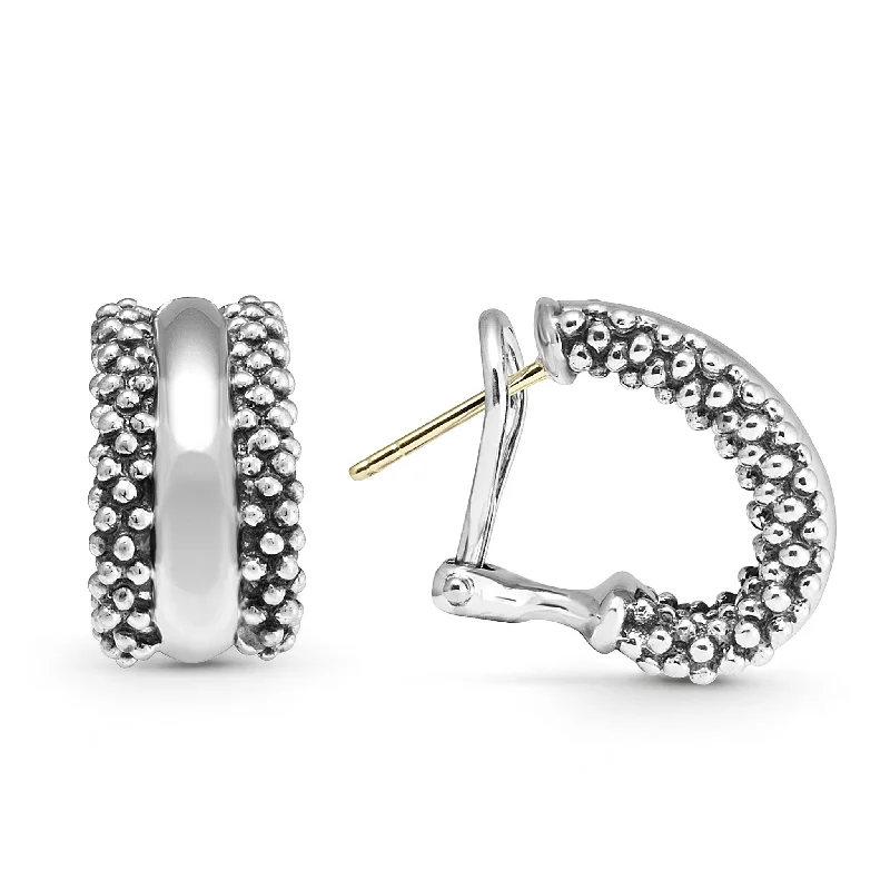 New Arrivals Stylish Earrings Signature Caviar Silver Station Caviar Huggie Earrings New Arrivals Stylish Earrings Signature Caviar Silver Station Caviar Huggie Earrings