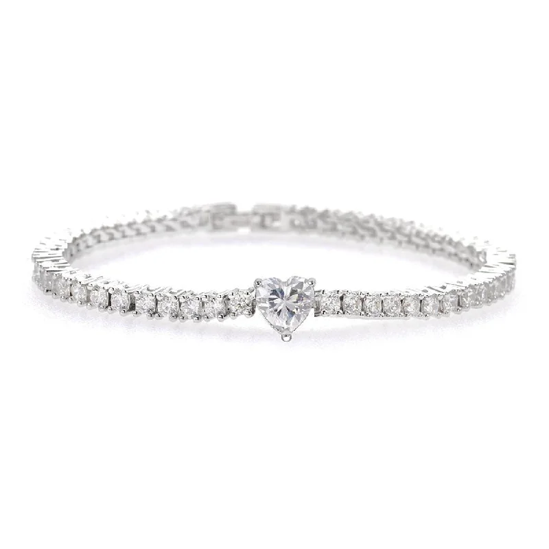 Massive Clearance Sale Gold Choker Single Heart tennis bracelet