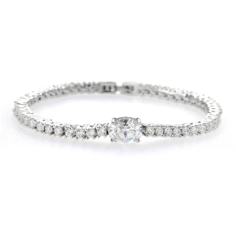 Massive Clearance Sale Wedding Bracelet Single oval  tennis bracelet